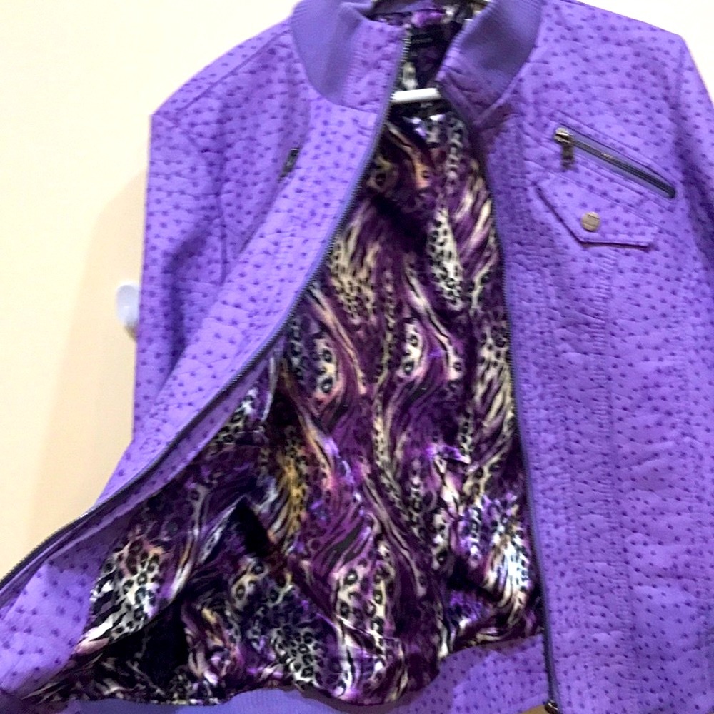 Brand new with tags purple jacket ππππππππ - Picture 3 of 4